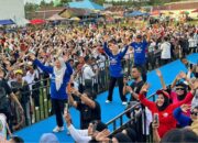 Reny Kampanyekan Gaya Hidup Sehat Lewat Zumba Massal di Tinombo Selatan