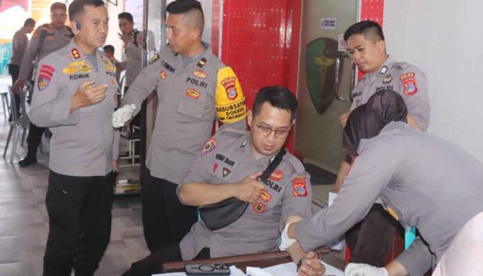 Polda Sulteng Pastikan Semua Personel Sehat Jelang Pengamanan TPS