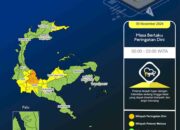 Cuaca Buruk Diprediksi Landa Sulteng Hingga Pukul 03.00 WITA