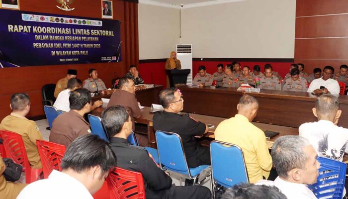Rakor Lintas Sektoral, Polresta Palu Siapkan Strategi Pengamanan Idulfitri