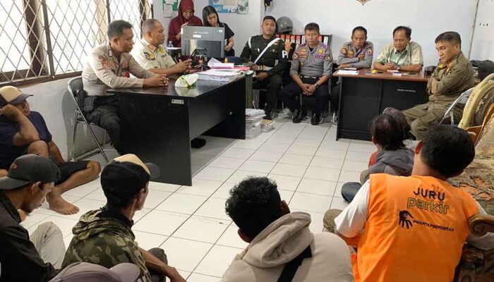 Satgas Parkir Sikat Belasan Jukir Liar di Empat Ruas Jalanan Palu