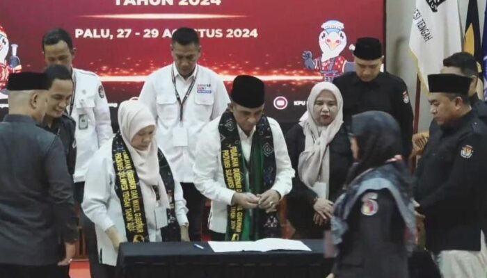 KPUD Terima Pendaftaran Anwar-Reny untuk Pilkada Sulteng 