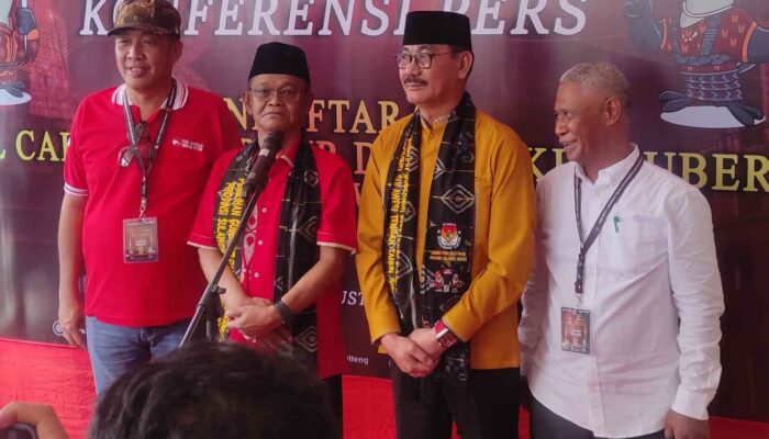 Rusdy-Sulaiman Daftar di KPUD Sulteng dengan Dukungan Empat Partai