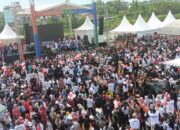 Diikuti Ribuan Warga, Jalan Sehat Anwar-Reny Meriah 