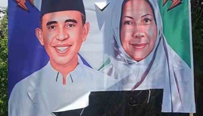 Baliho Anwar-Reny Jadi Sasaran Vandalisme di Pelbagai Lokasi