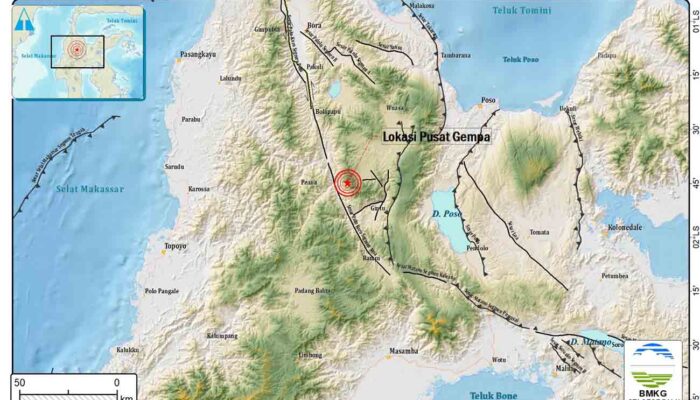 Gempa di Poso dan Donggala Kedalaman 5 KM
