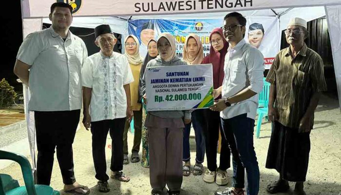 DPN Sulteng Berikan Santunan Kematian untuk Keluarga Rasmasdi