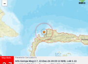 Gempa Kedalaman 10 Km Melanda Tolitoli
