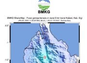 Gempa Dangkal Akibat Sesar Palu Koro Guncang Kulawi, Sigi