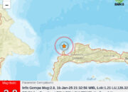 Gempa Kedalaman 1 KM Goyang Tolitoli