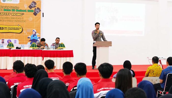 IMIP dan Satlantas Morowali Edukasi Berkendara Aman ke Mahasiswa