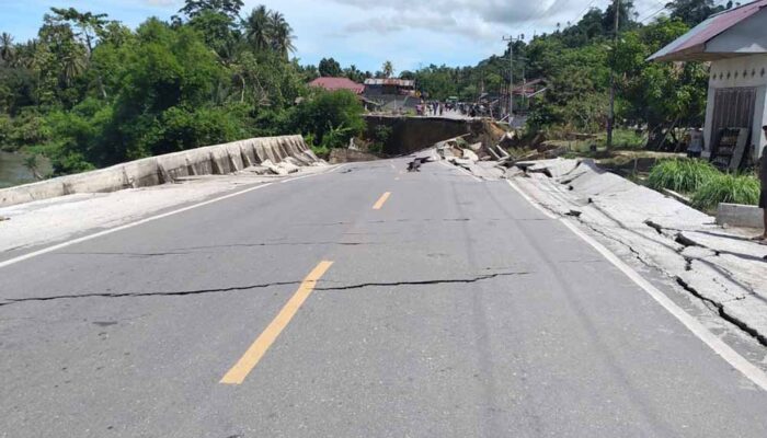 Video Viral Tunjukkan Jalan Trans Sulawesi di Poso Amblas