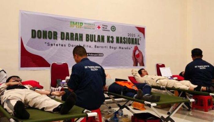Atasi Kekurangan Darah di Morowali, IMIP Gelar Donor Massal