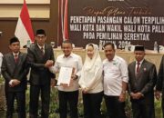 KPUD Palu Kukuhkan Kemenangan Hadianto-Imelda