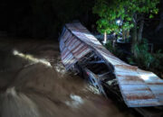 Sungai Palasa Meluap, 4 Rumah Hanyut dan 50 KK Mengungsi