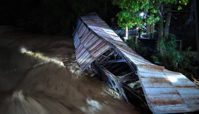 Sungai Palasa Meluap, 4 Rumah Hanyut dan 50 KK Mengungsi