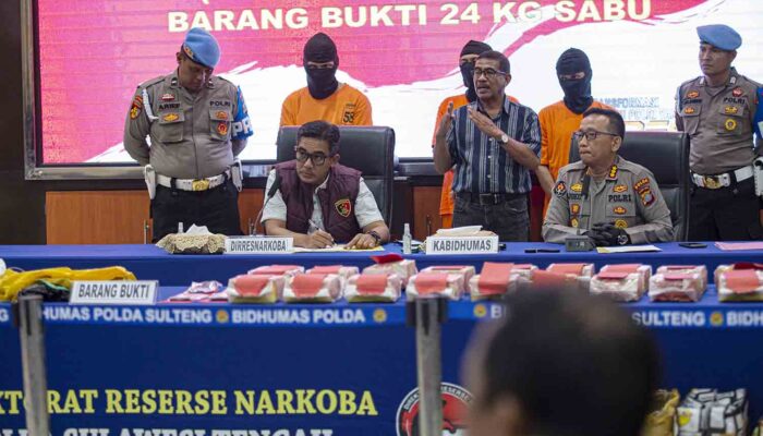 24 Kilogram Sabu-Sabu Jaringan Internasional Terbongkar di Palu
