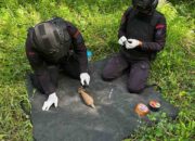 Brimob Musnakan Mortir Aktif yang Ditemukan Warga Tolitoli