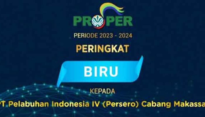 Kinerja Lingkungan Diakui, Pelindo Regional IV Makassar Sabet PROPER Biru