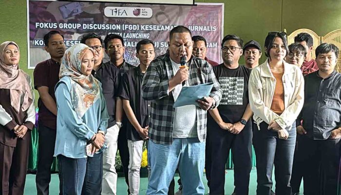 KKJ Sulteng Lahir, Jadi Rumah Bersama Jurnalis Lawan Kekerasan