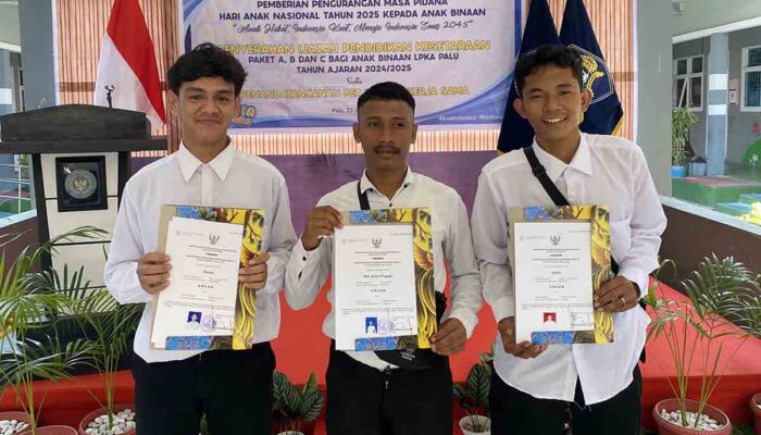 Tiga Mantan Anak Binaan LPKA Palu Sukses Lewat Pendidikan