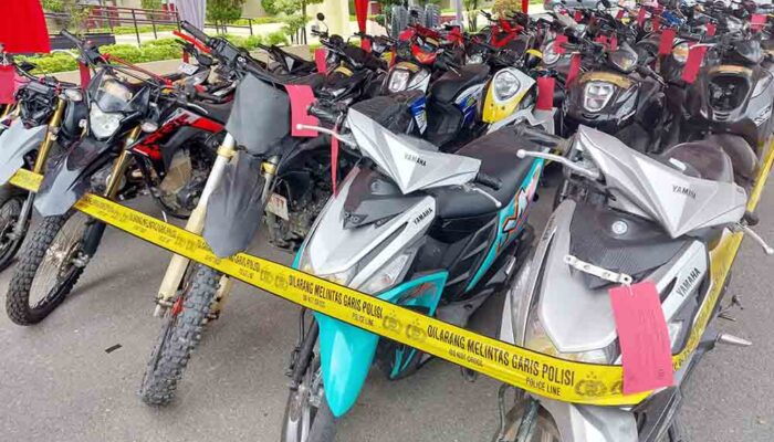 Polda Sulteng Tangkap 18 Pencuri, Sita 66 Sepeda Motor