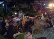 Takut Gempa Susulan, Warga Tolambo Mengungsi di Lapangan Desa