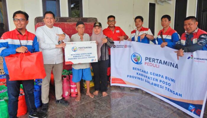 Bantuan Pertamina Ringankan Beban Korban Gempa Poso