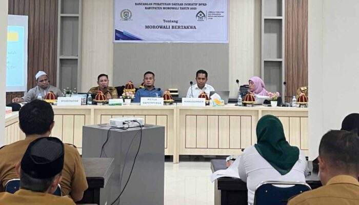UIN Datokarama dan DPRD Susun Ranperda Morowali Bertakwa