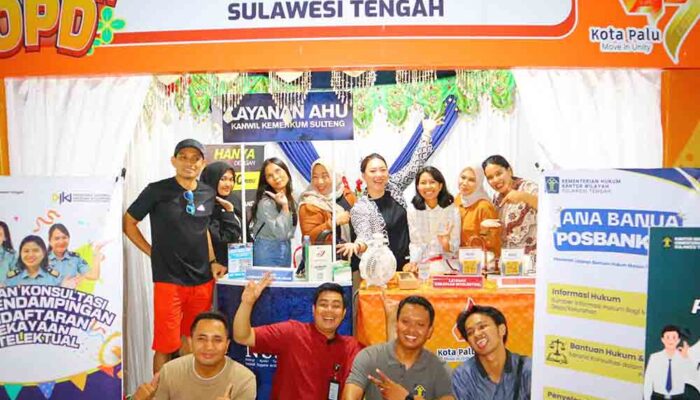 Inovasi Hukum Digital Kemenkum Sulteng Ramaikan HUT Palu ke-47