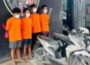 Empat Residivis Curanmor Ditangkap Setelah Beraksi di 36 Lokasi