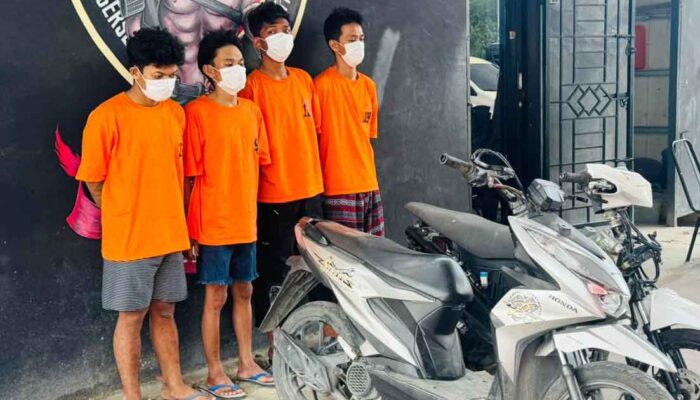Empat Residivis Curanmor Ditangkap Setelah Beraksi di 36 Lokasi