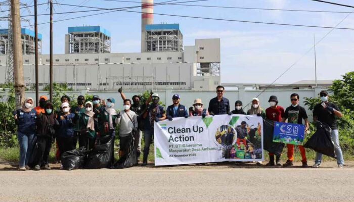 Dukung Lingkungan Sehat, BTIIG Gelar Cleanup Action Bareng Masyarakat