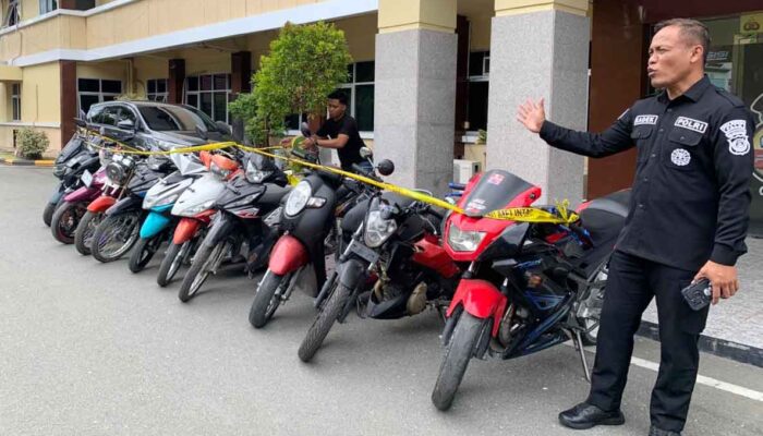 Dalam Sebulan, Polresta Palu Bongkar 37 Kasus Pencurian Motor