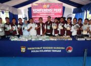 Polda Sulteng Gagalkan Peredaran 60 Kg Sabu-Sabu Asal Malaysia