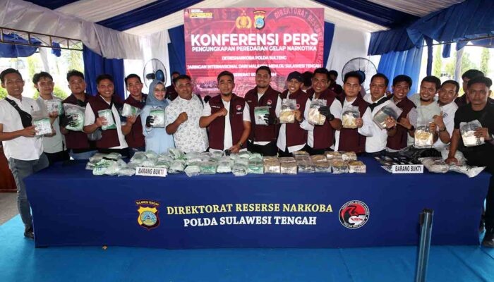 Polda Sulteng Gagalkan Peredaran 60 Kg Sabu-Sabu Asal Malaysia