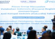 Pelindo Regional 4 Gelar FGD Hakordia untuk Perkuat Integritas