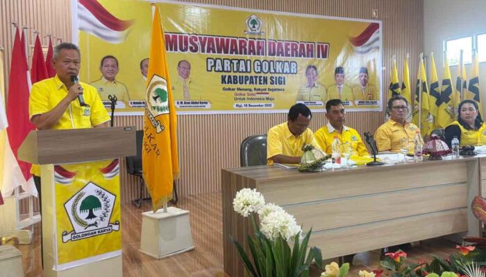 Rizal Intjenae Pimpin Golkar Sigi untuk Periode 2025-2030