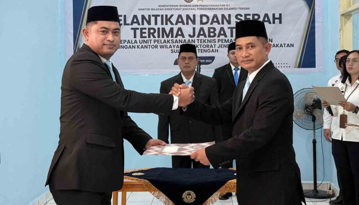 Ditjenpas Sulteng Rotasi Dua Pimpinan UPT untuk Perkuat Kinerja