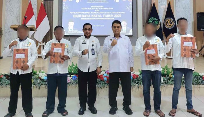 241 Warga Binaan di Sulteng Terima Remisi Natal 2025