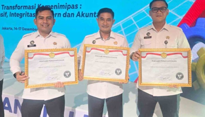 Tiga UPT Ditjenpas Sulteng Dapat Predikat WBK 2025