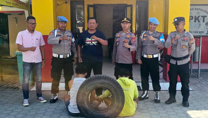 Polisi Tangkap Dua Residivis Pencurian Ban Mobil di Palu