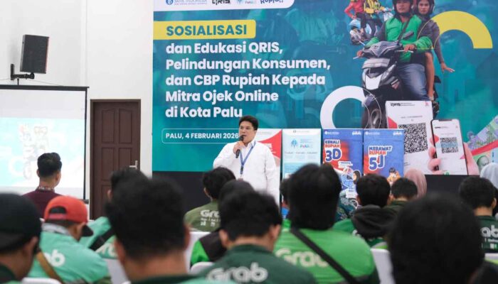 KPwBI Sulteng Dorong Penggunaan QRIS Lewat Mitra Ojol