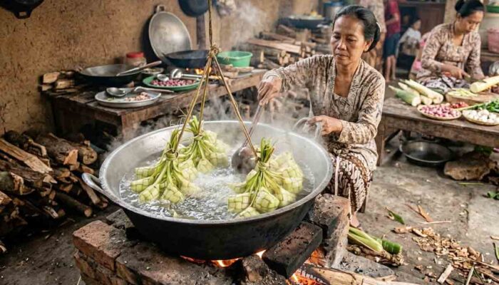 Ini Cara Tepat Merendam Beras agar Ketupat Masak Sempurna