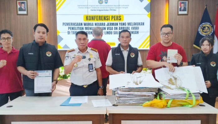 Imigrasi Palu Amankan Peneliti Jerman Tanpa Izin di Taman Nasional Lore Lindu