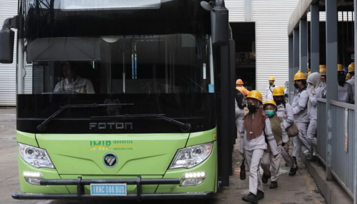 Bus Listrik Jadi Langkah IMIP Dorong Transportasi Rendah Emisi di Kawasan Industri