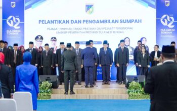Pemprov Sulteng Percepat Kinerja Lewat Pelantikan 40 ASN