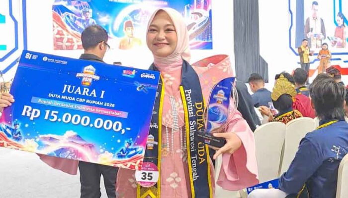 Kado Kemerdekaan, Perwakilan BI Sulteng Sabet Juara 1 Nasional Duta Muda CBP Rupiah 2026