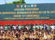 TNI dan Warga Morowali Tuntaskan Pembangunan TMMD Ke-129